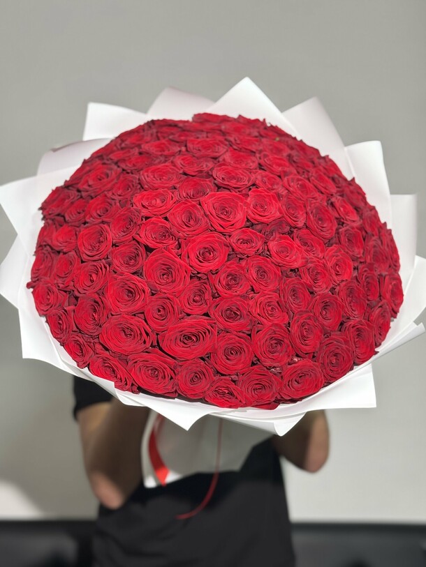 Букет из 101 розы 😍😍😍